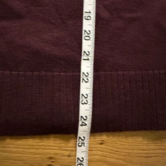 NWT Talbots fair isle yoke crewneck sweater maroon medium petite - Picture 5 of 8